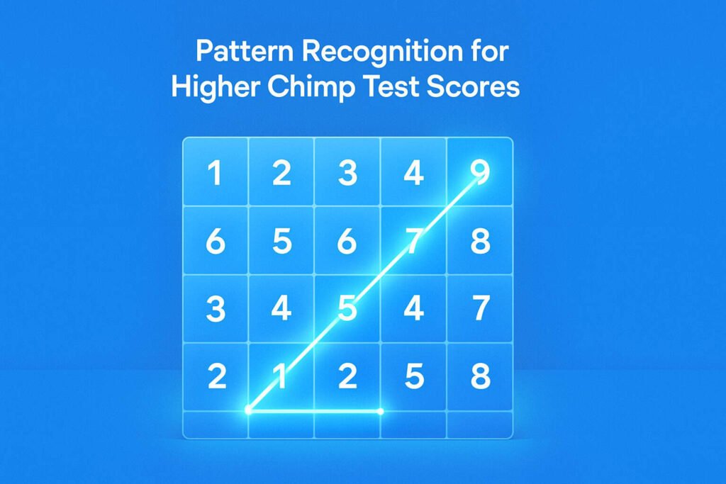 Pattern recognition method for improving Chimp Test score using shape-based memory