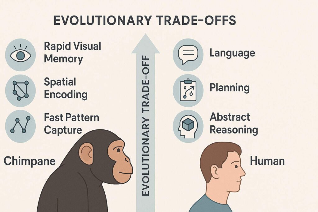 Step-by-step explanation of the chimp memory test where numbers flash briefly and the user recalls their hidden positions.